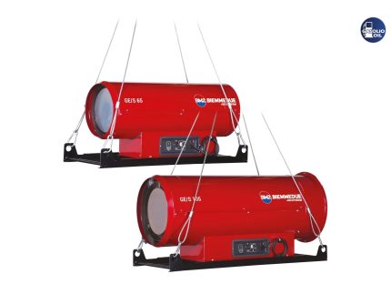 GE/S - GENERATORI MOBILI D’ARIA CALDA SOSPESI A COMBUSTIONE DIRETTA