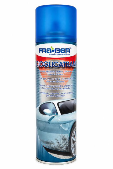 FRA-BER Scioglicatrame 250 ml - detergente spray per grasso,catrame,rimuove adesivi