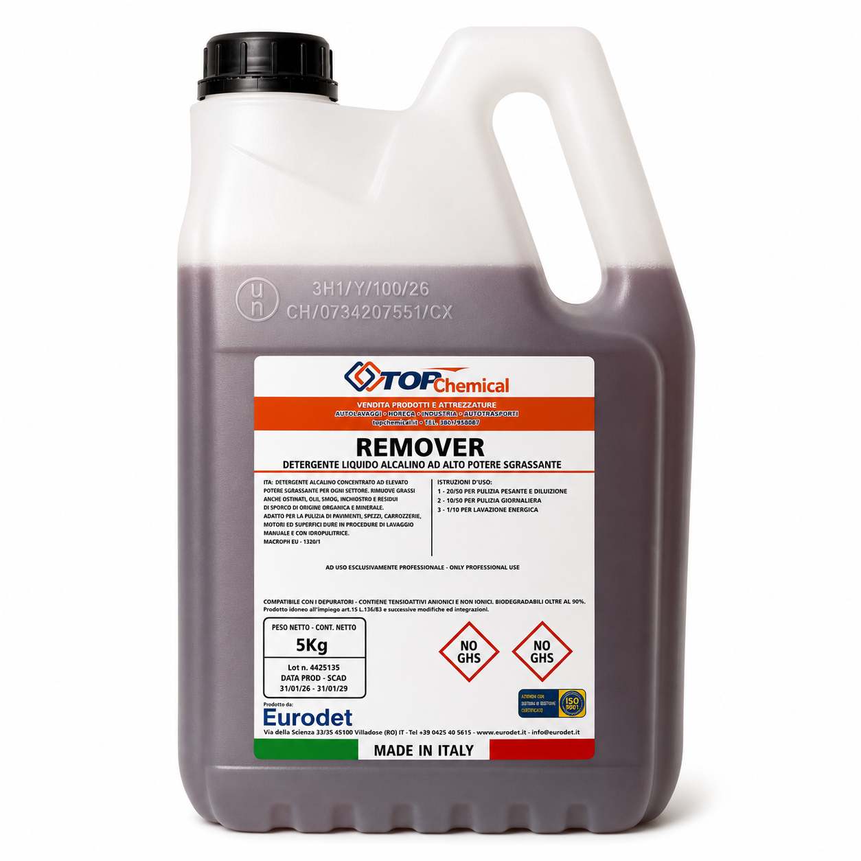 ae96c18f-34c6-4b55-8056-93674204382c-2 REMOVER DETERGENTE LIQUIDO ALCALINO AD ALTO POTERE SGRASSANTE - immagine 1