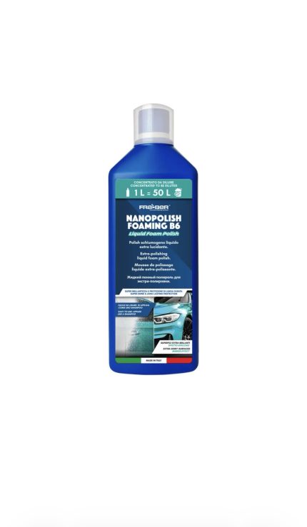 NANOPOLISH FOAMING B6 DI FRA-BER POLISH LIQUIDO E SHAMPOO NANOTECNOLOGICO PER AUTO