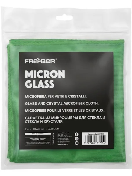 img_6964 MICRON GLASS DI FRA-BER PANNO IN MICROFIBRA PER VETRI E FINESTRINI AUTO - immagine 1