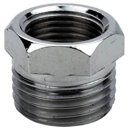 Riduzione Vas F1/4 - M3/8. Acciaio Zincato